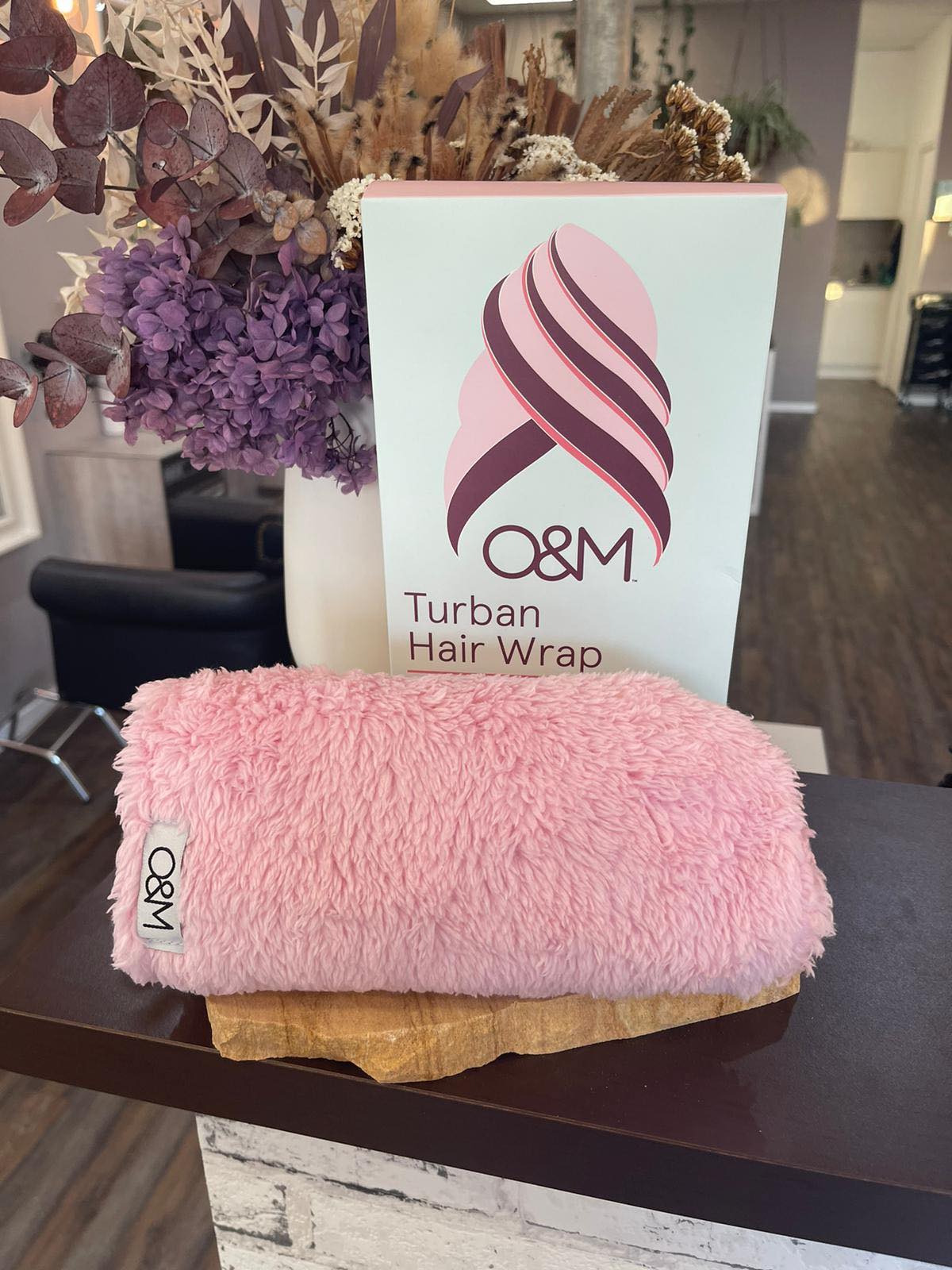 Original Mineral Turban Hair Wrap Pink